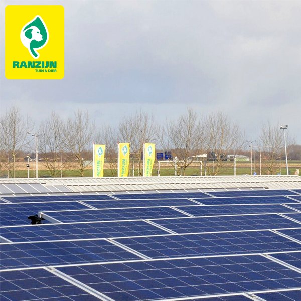 Naast de opvang van regenwater, zijn we bezig onze filialen te voorzien van zonnepanelen. Onlangs was ons filiaal in Alkmaar aan de beurt. Daarmee zetten we de teller op 1.553 zonnepanelen die 6 van onze filialen van duurzame energie voorzien. Laat de zon nu maar schijnen! 🌞🌍