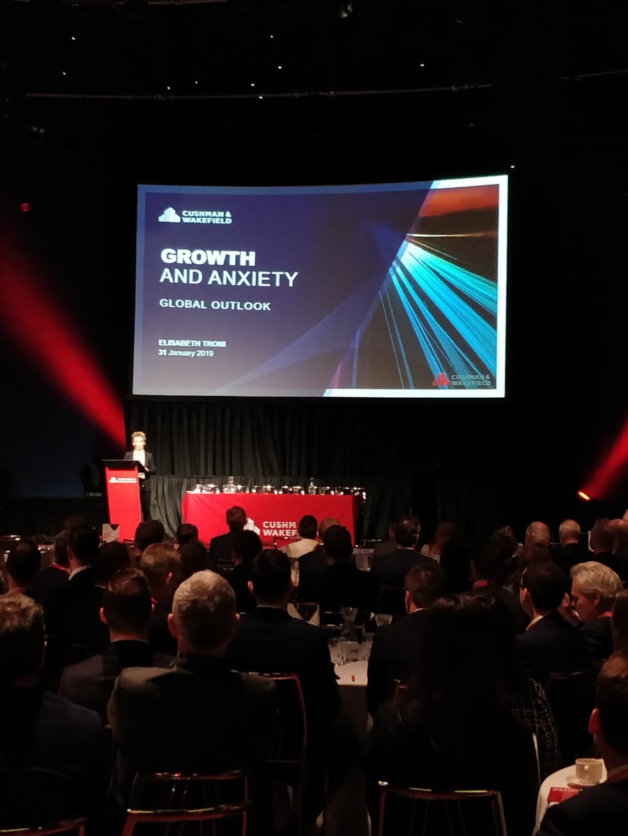 Elisabeth Troni, Head of Cushman &amp; Wakefield EMEA Research, speaking on the global outlook for 2019 and beyond #futureofirishproperty #cushmanwakefield