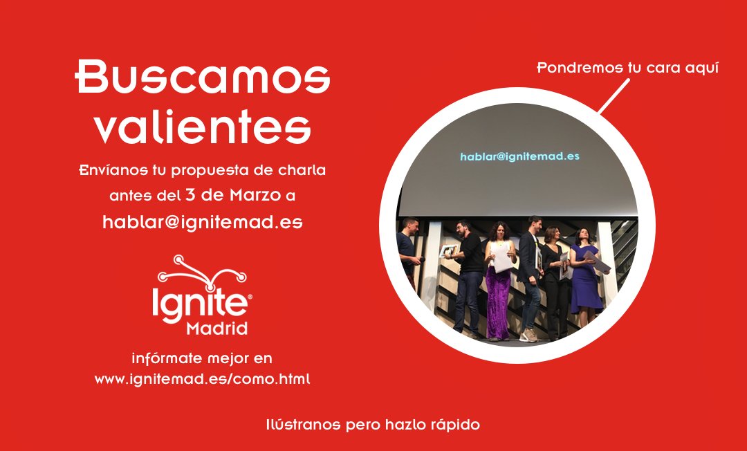 IgniteMAD's tweet image. ¿Tienes un hobbie interesante?¿Tu trabajo merecería un programa de &quot;Como se hace&quot;? ¡Tenemos un escenario esperándote!