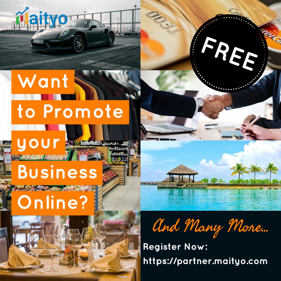 WinnoproTech's tweet photo. Want to Promote your #Business #Startup?

Publish your campaigns on Maityo https://t.co/6sfll67cYy and start #automated #Integrated Digital Marketing for FREE!

Register -> Create -> Publish 

Start here: https://t.co/kWGc21WPRS 

#OnlineMarketing #DigitalMarketing #SocialMedia https://t.co/fPlbWGjHsV