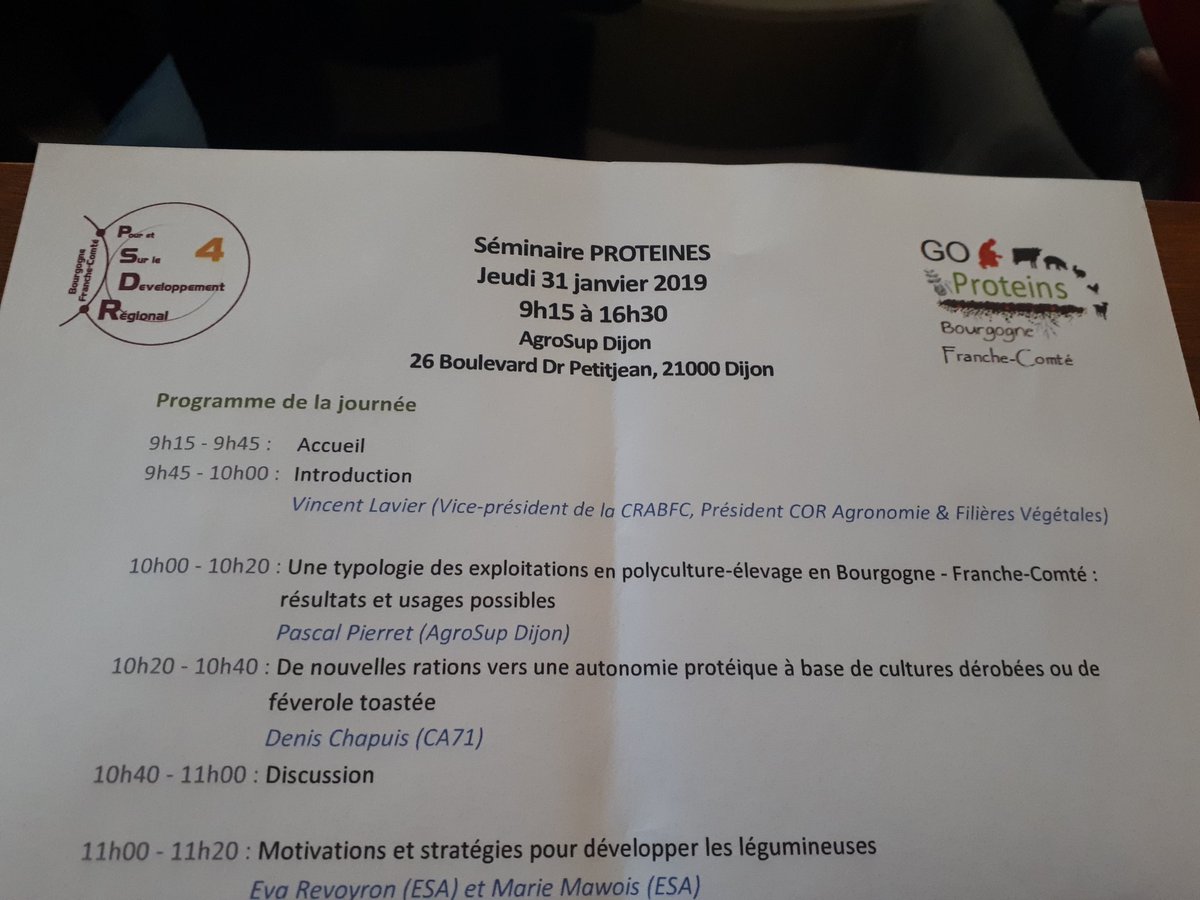 AgroecologieBFC's tweet image. C&apos;est parti pour la journée #Goproteins sur les protéines végétales! Les résultats des projets @PSDR_BFC #ProSys et #Poeete mis à l&apos;honneur
#légumineuses