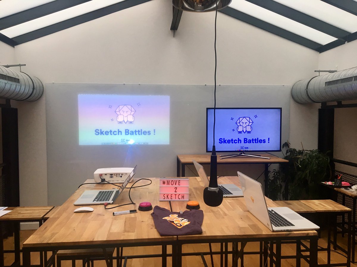 KIRKagency's tweet photo. Le ring est prêt ! H-3 #WeAreReady #battle #sketch @sketchapp @bohemiancoding #move2sketch https://t.co/YnqNv7vin1
