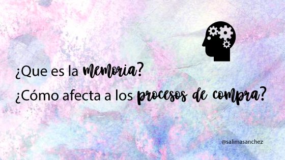 ¿Qué es la #memoria y cómo afecta a los procesos de #compra? 

👉 buff.ly/2HeQt3c 

#neuromarketing #neuropsicologia #neuroventas