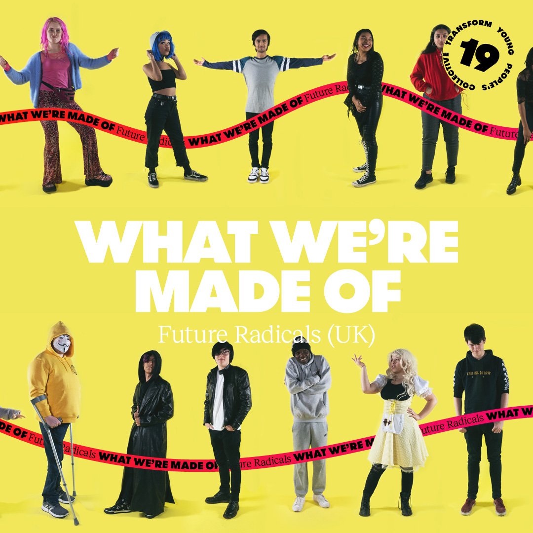 Transform_Leeds's tweet photo. "We are the future, we are radical, and we will be heard." #FutureRadicals are creating a trilogy for #Transform19 with artist @davidshearing - #WhatWe'reMadeOf https://t.co/nDbXuw3e18 https://t.co/Eok4CACGY8