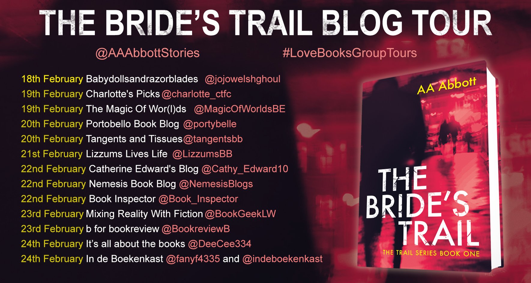 The Bride's Trail by AA Abbott | Book Tour Dates The Bride's Trail by AA Abbott | Book Tour Review