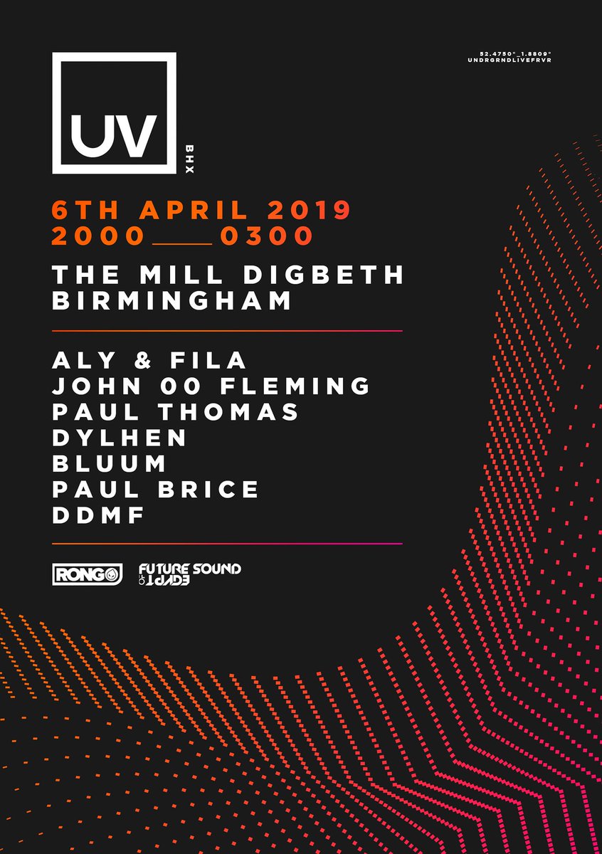 Hugely looking forward to being part of this huge @fsoe UV line-up in on April 6th in my home city. 

Expect to hear a lot of exclusive, unreleased material from yours truly, hope to see you there! ♥🎵