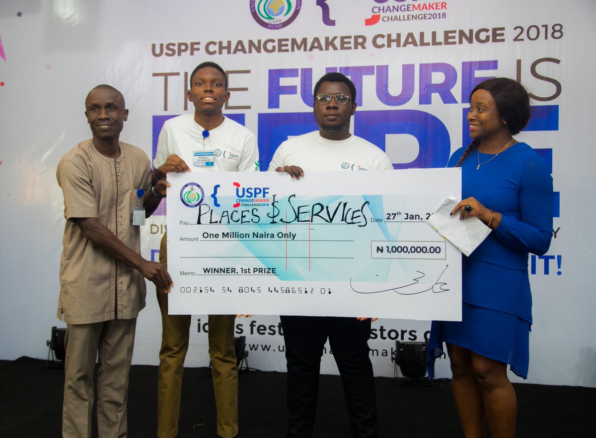 Uspf18's tweet photo. WE DREAMT! WE HACKED! WE PITCHED!
The third edition of the USPF Changemaker Challenge came to a rousing, sensational and most memorable finale. The event brought together young, brilliant IT enthusiasts from across Nigeria to compete for the grand prize of 1 million naira by... https://t.co/cZqwUO7qjL