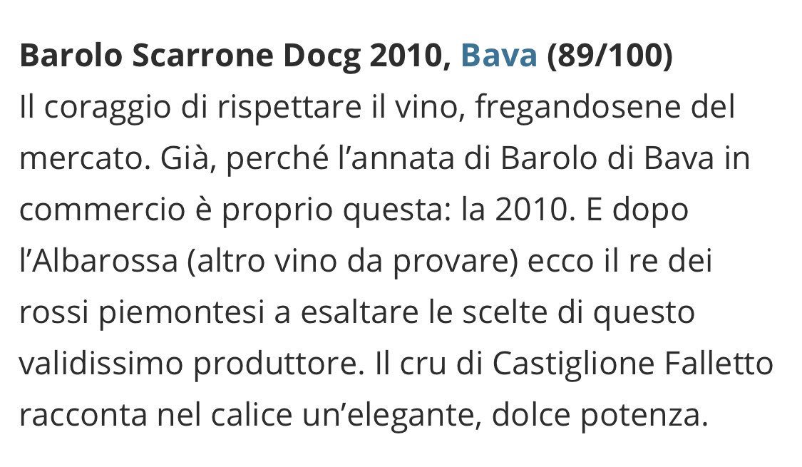 bavawinery's tweet photo. Dopo Grandi Langhe si parla del nostro #Barolo cru Scarrone 🍷
Grazie Davide Bortone!
#BavaWines 

Leggi di più qui: https://t.co/yrLNPjTrAd https://t.co/7a0ML69in3