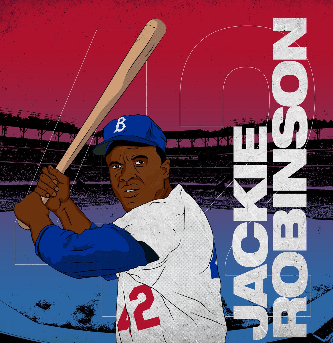 MLB's tweet photo. Trailblazer. Icon. Hero.

Today — and every day — we celebrate Jackie Robinson on what would've been his 100th birthday. Thank you, Jackie. #Jackie42 https://t.co/hZVV4GdHcX
