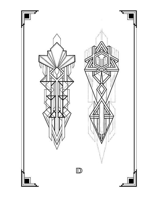 Skinned Alive Tattoo on Twitter dotworkdamian  Has plenty of Art deco  geometry available get in touch to grab some patterntattoo  practicepracticepractice draweveryday artdecogeometry artdeco  artanddesign decor geometry geometricart 