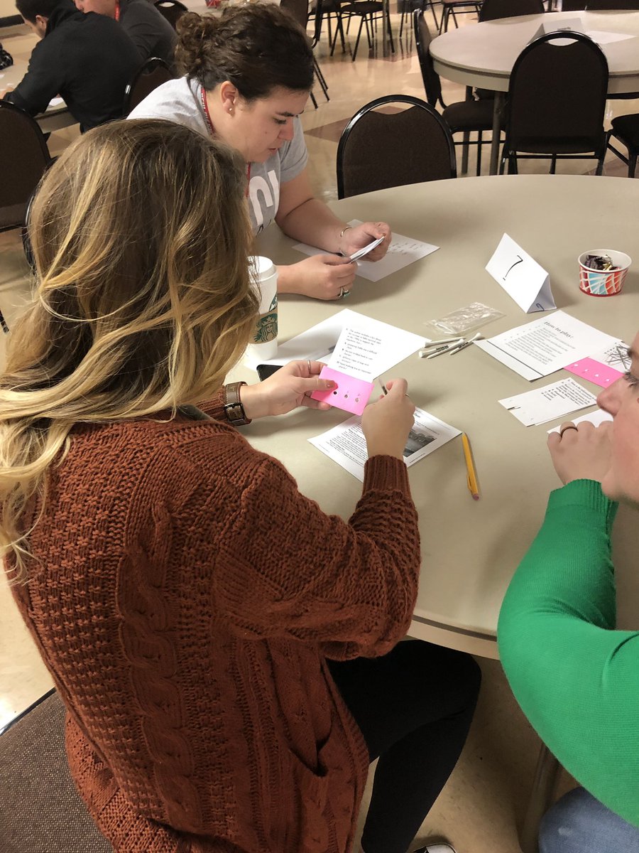 CyndiSmith17's tweet photo. First year teachers playing station games @abilene_isd #engagement #induction #noworksheet #theabileneisdstory https://t.co/YgLKNHefmW