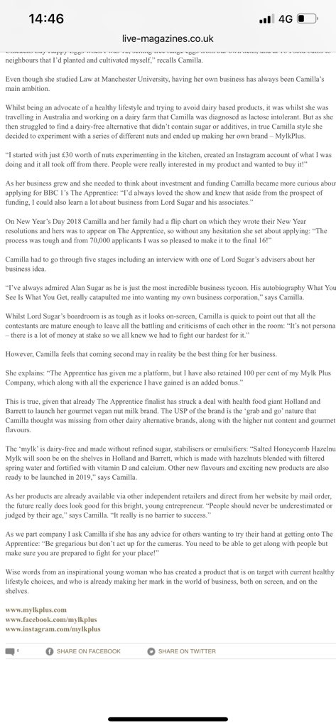 CamillaAinswor1's tweet image. Fab full page spread in @Live_RV 💘🙌🏼🔑