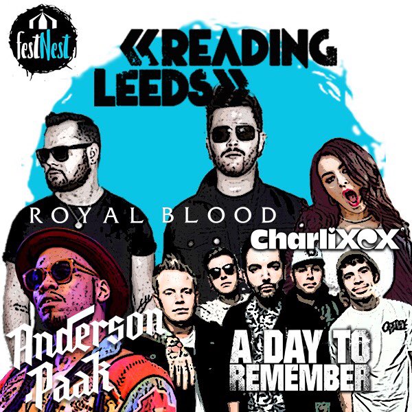 festnestuk's tweet photo. #RandL19 dropped their next wave of acts with a very welcoming return of @royalblooduk along with @AndersonPaak, @charli_xcx and @adtr as our pick of the punch... What’s yours? @OfficialRandL https://t.co/65OF9mA7QW