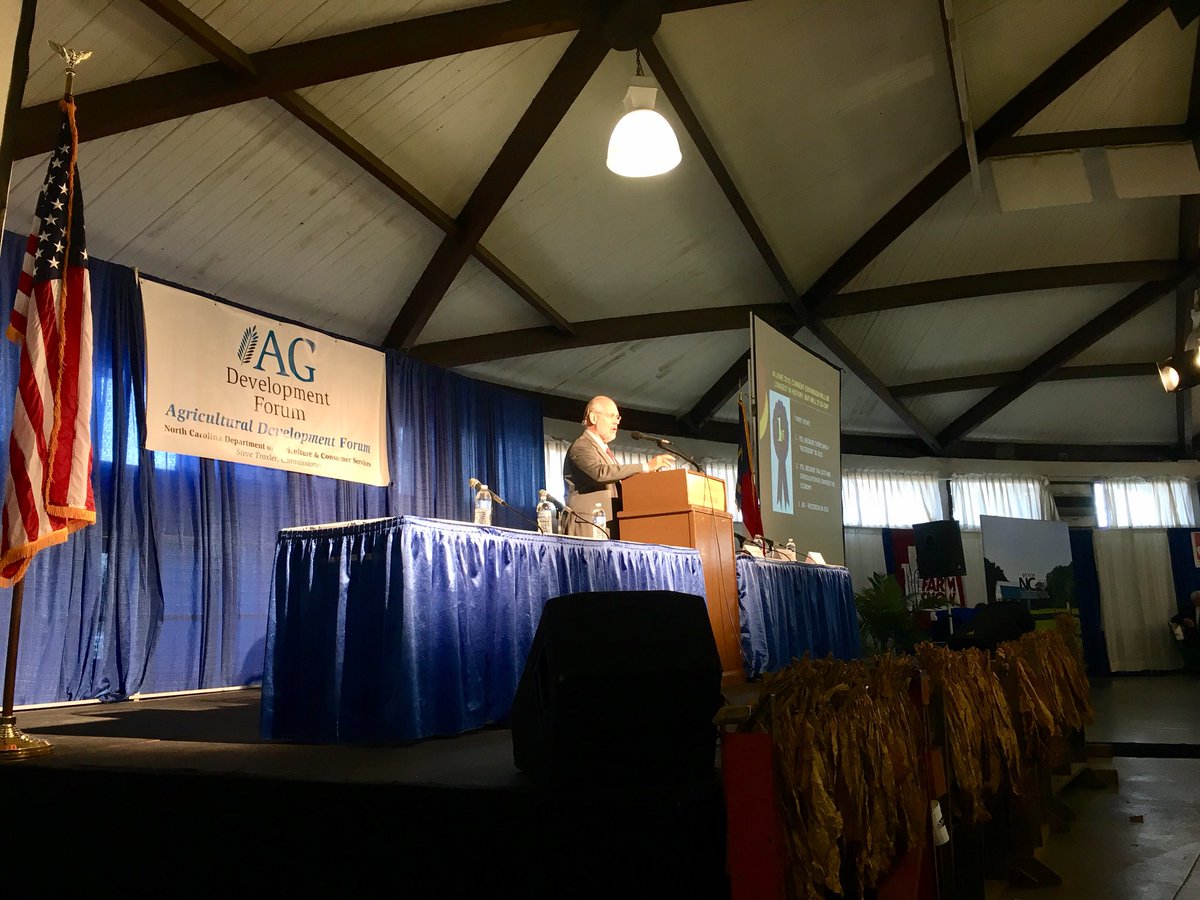 .<a href="/NCState_ARE/">NC State Agricultural & Resource Economics</a> Professor Mike Walden tells attendees at the Ag Development Forum that if our current #economic expansion continues through June, it will be the longest period of sustained growth in our history in this country. #SouthernFarmShow