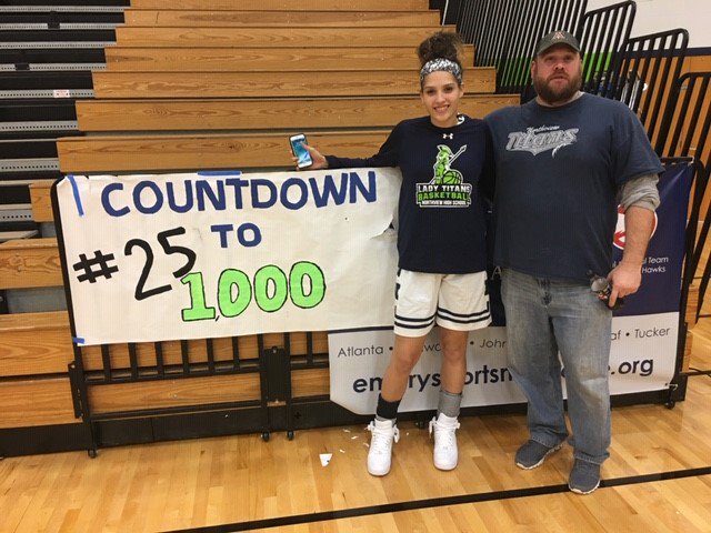 NVLadyTitansBB's tweet photo. Next up is @ashleetaustin on her favorite memories, "It was probably when I scored my 1,000th point against North Atlanta my junior year. There were so many students and friends that came to the game to support. I was so happy when I hit it and everyone cheered." https://t.co/L7ha7UpASu
