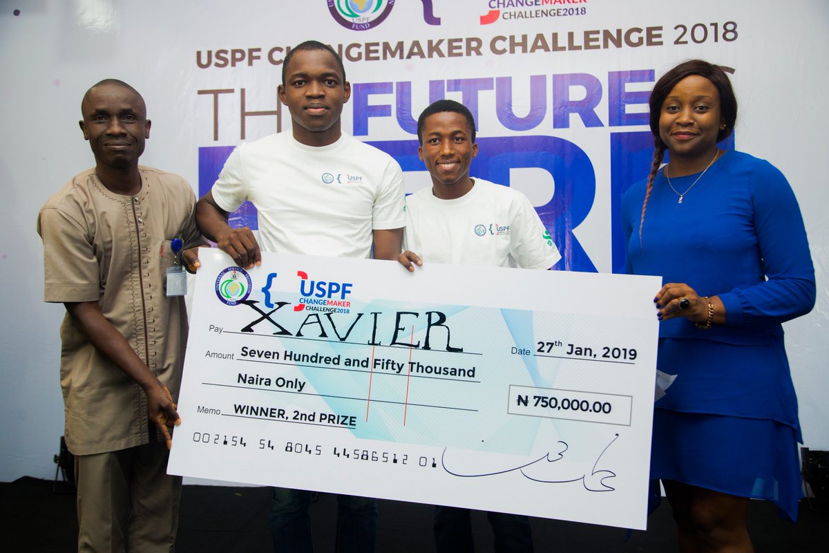 Uspf18's tweet photo. WE DREAMT! WE HACKED! WE PITCHED!
The third edition of the USPF Changemaker Challenge came to a rousing, sensational and most memorable finale. The event brought together young, brilliant IT enthusiasts from across Nigeria to compete for the grand prize of 1 million naira by... https://t.co/cZqwUO7qjL
