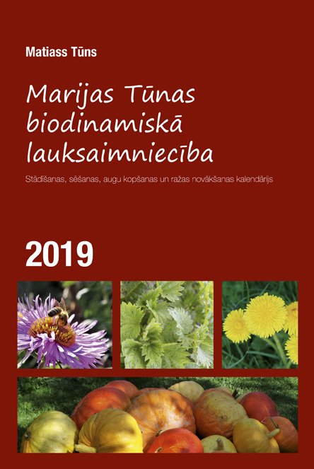 Vai augļu koki jau pabaroti ar koku pastu, kuras recepte šā gada kalendārijā? Šogad vēl par lietuviešu agronomzinātnieku un biodinamisko zemnieku adarbību un sasniegumiem. Un fotoreportāža no biodin.preparātu gatavošanas saieta pie zemnieka Andra Manguļa. Grāmatnīcās visā Latvijā