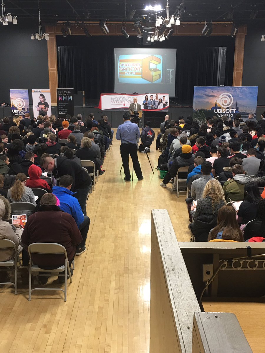 UbisoftWinnipeg's tweet image. Game day! 👊It’s electric in here and our #ubisoftWPG team is thrilled to be part of such a fun &amp;amp; important tech event for young people 🙌 @SislerIDM @NewMediaMB @BitSpaceDevelop @RBC @_EveryStudio