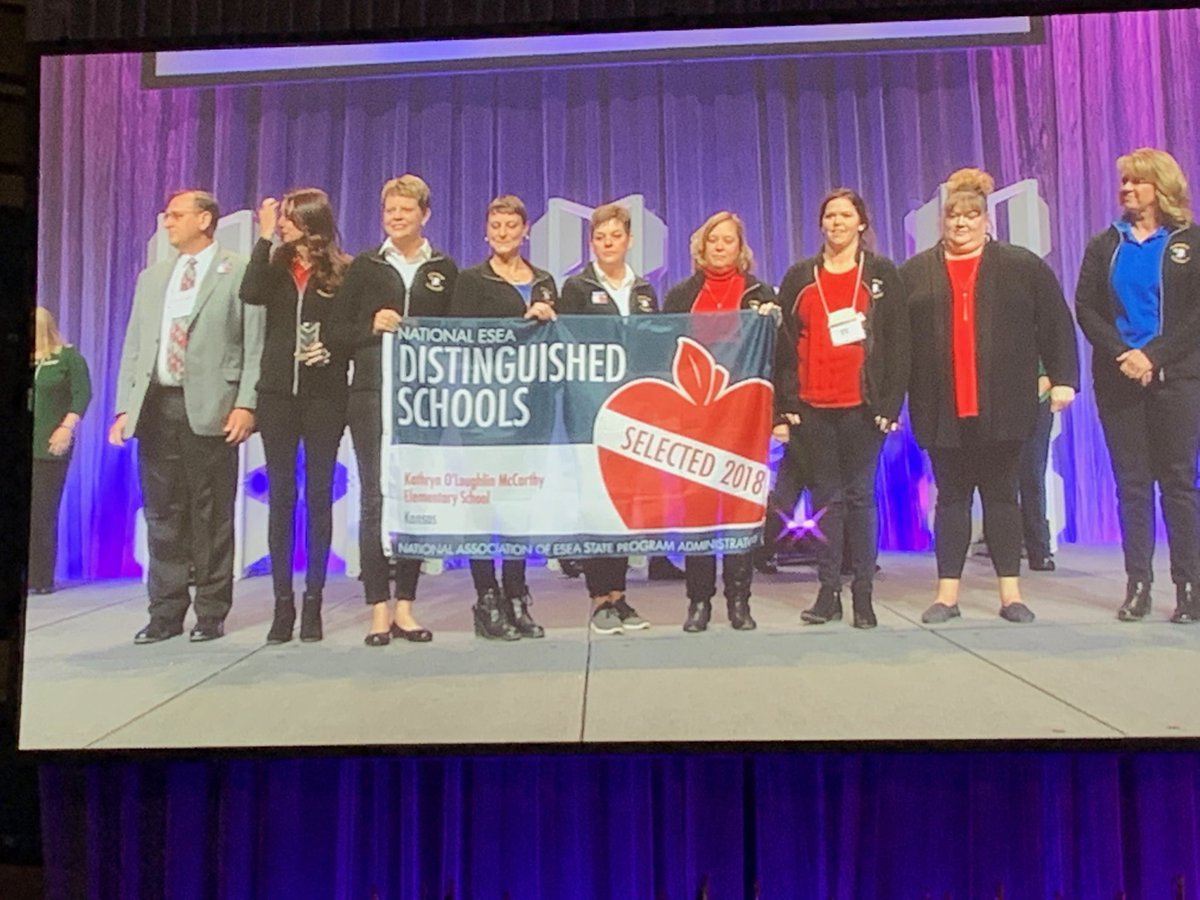 ShumanIdalia's tweet photo. #KSBE #ksde #usd489 #kneatl National ESEA Distinguished Schools, Congratulations Kathryn O'Loughlin McCarthy Elementary School for your dedication to students success. https://t.co/Iq4BnH8RSq