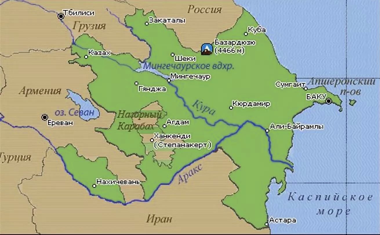 Азербайджан география