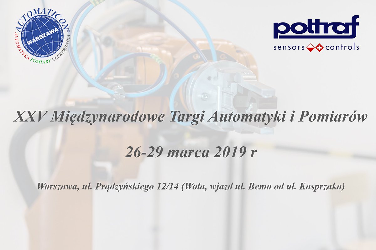 poltraf_'s tweet photo. #poltraf zaprasza do swojego stoiska B-19 na tegorocznych targach Automaticon 2019 w Warszawie. https://t.co/6lzq62EOiS