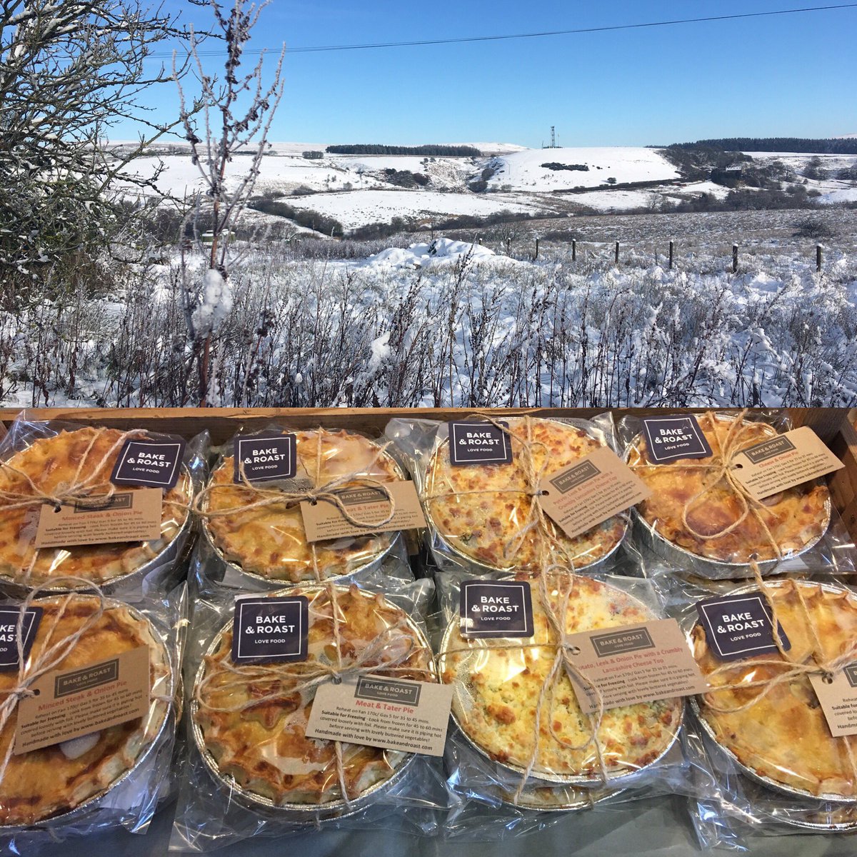 Today I will be mostly delivering pies to the Alps...er... I mean @lottiesofbelmont !!!! Shelves restocked and perfect for a winter comfort tea! #beautifulbelmont #comfortfood #pies #bakeandroast
