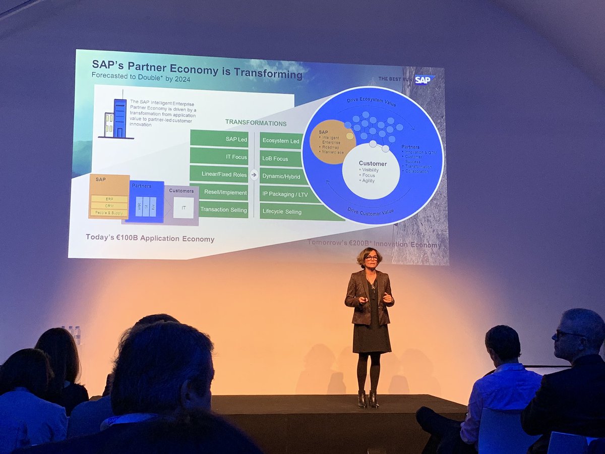 ASPAconsultores's tweet photo. Anna Oró @oro_sap anuncia la transformación de la relación de @SAPSpain con los Partners. Prioridad 1: Éxito del Partner 💪🏻#SAPpartnerDay https://t.co/8Myvg2XvDa