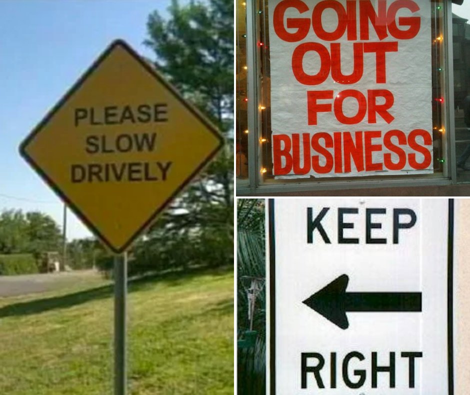 CherwellSigns's tweet image. Signs are great... Except for when they go wrong! #SignFailFriday