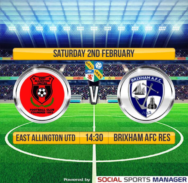 East Allington Utd v Brixham AFC Reserves - South Devon Football
<a href="/EastAllingtonFC/">East Allington Utd</a> <a href="/BAFCReserves/">Brixham AFC Reserves</a> <a href="/SDFLeague/">South Devon Football</a>