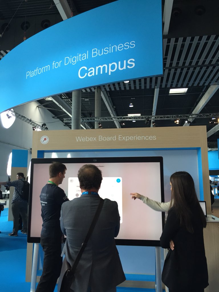 e_pafitis's tweet photo. Announcements hot off the press at #CLEUR Digital Business Campus! #CiscoWebex Board & Meeting Room live integration is coming soon!
#ImagineIntuitive https://t.co/hDbEoarSaJ