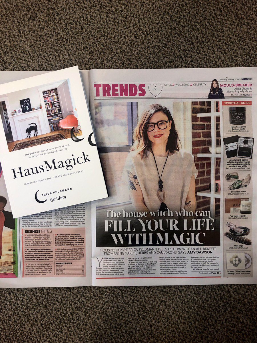 'Cultivate good vibes in your home - at the same time as making it look slick, stylish and cosy'
Check out #HausMagick by <a href="/HausWitch/">HausWitch</a> featured in today's <a href="/MetroUK/">Metro</a>: bit.ly/2DKTetb
Pre-order HausMagick here: amzn.to/2Rzez0k