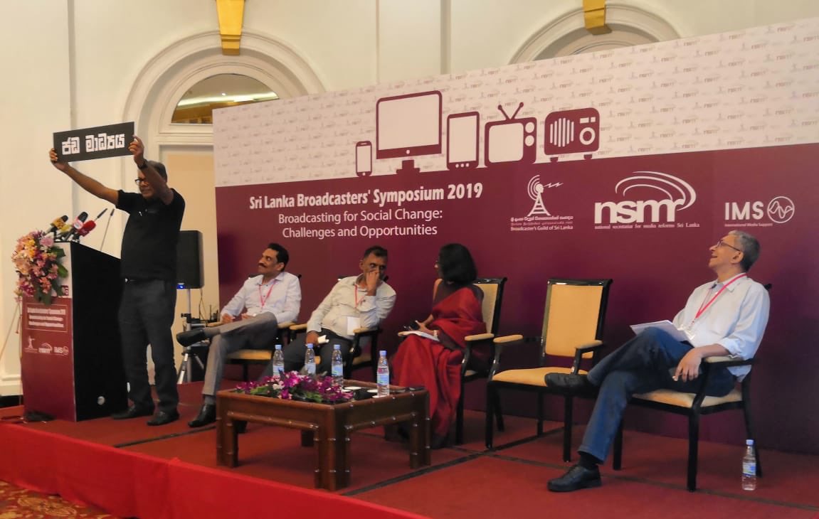 NalakaG's tweet photo. .5/ In my panel remarks I said: media bashing can thrill some but won’t advance #MediaReformsLk cause. Media not charity but biz. Let’s focus on how TV & radio can do good while also doing well. Also, social resp does NOT mean boring or mediocre content. @forfreemedia #BcastLk https://t.co/qEXe7crnc3