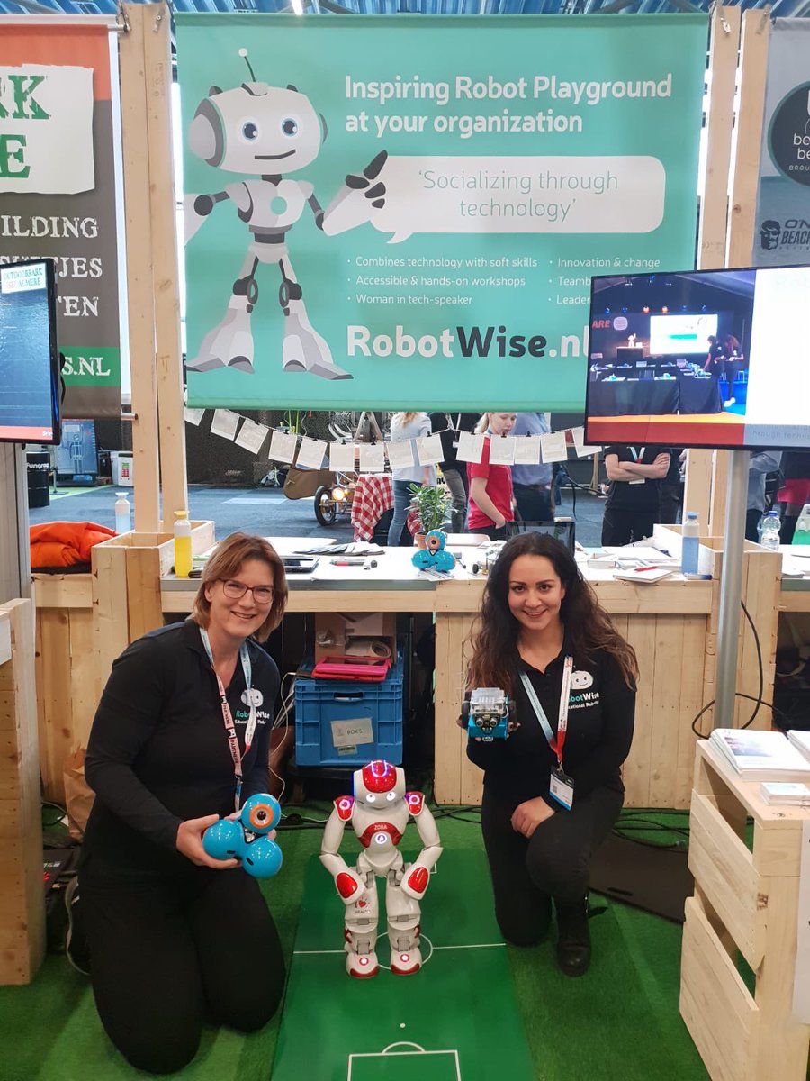 RobotWise_Edu's tweet photo. Today @rotterdamahoy @EventSummitNL for the #event industry! Book our #RobotPlayground or #womanintech speaker🚀experience how #robots are used as a tool to connect #softskill development to #coding skills
#SocializingThroughTechnology #adults #kids 
Check https://t.co/PVaANpIqXe https://t.co/lt6liTtM7U