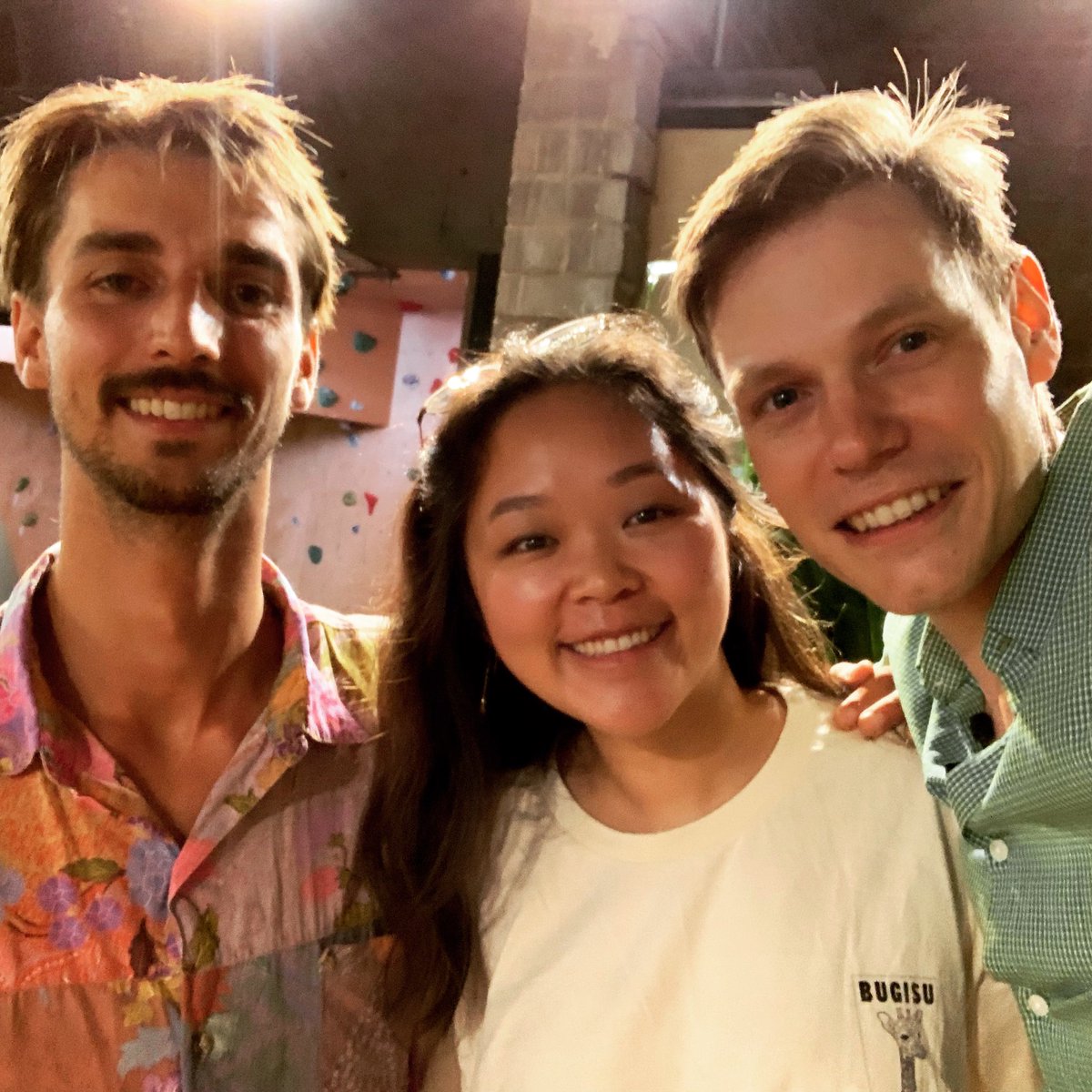 Tomas ran into our friends from @bugisuproject at <a href="/canva/">Canva</a> today. Good times. Did you know they recycle all their used coffee beans with <a href="/ShareWaste/">ShareWaste</a> ? Such an awesome project run by a bunch of lovely people. And their coffee tastes fantastic (Tomas drinks it most mornings :) ).