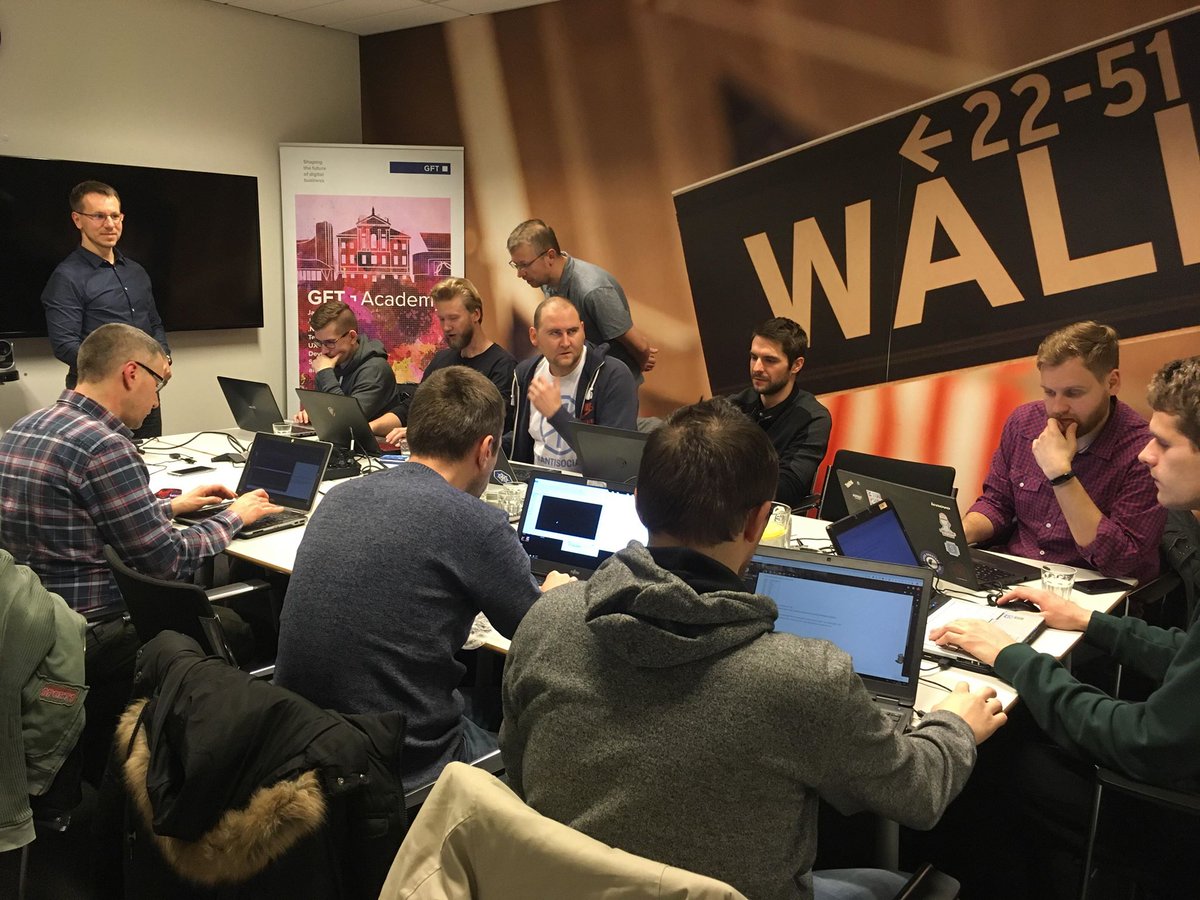 gft_pl's tweet image. &quot;OpenShift i Kubernetes z perspektywy programisty&quot; internal &amp;amp; external #workshops @ GFT Academy 2019 by #GFTexperts: Paweł Bolonek &amp;amp; Maciej Malinowski.  #GFTacademy #GFTlodz