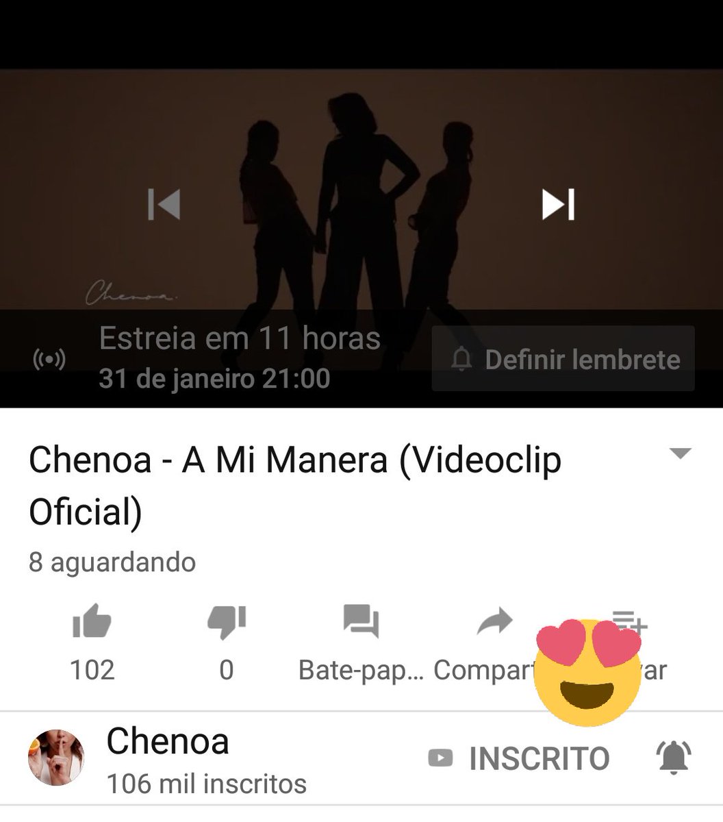ChenoaBrasilFC's tweet photo. Quem já estou ansiosa? 😍 Já se inscreveram no canal da @Chenoa? Corre! #AMiManera https://t.co/5KblYOvE66