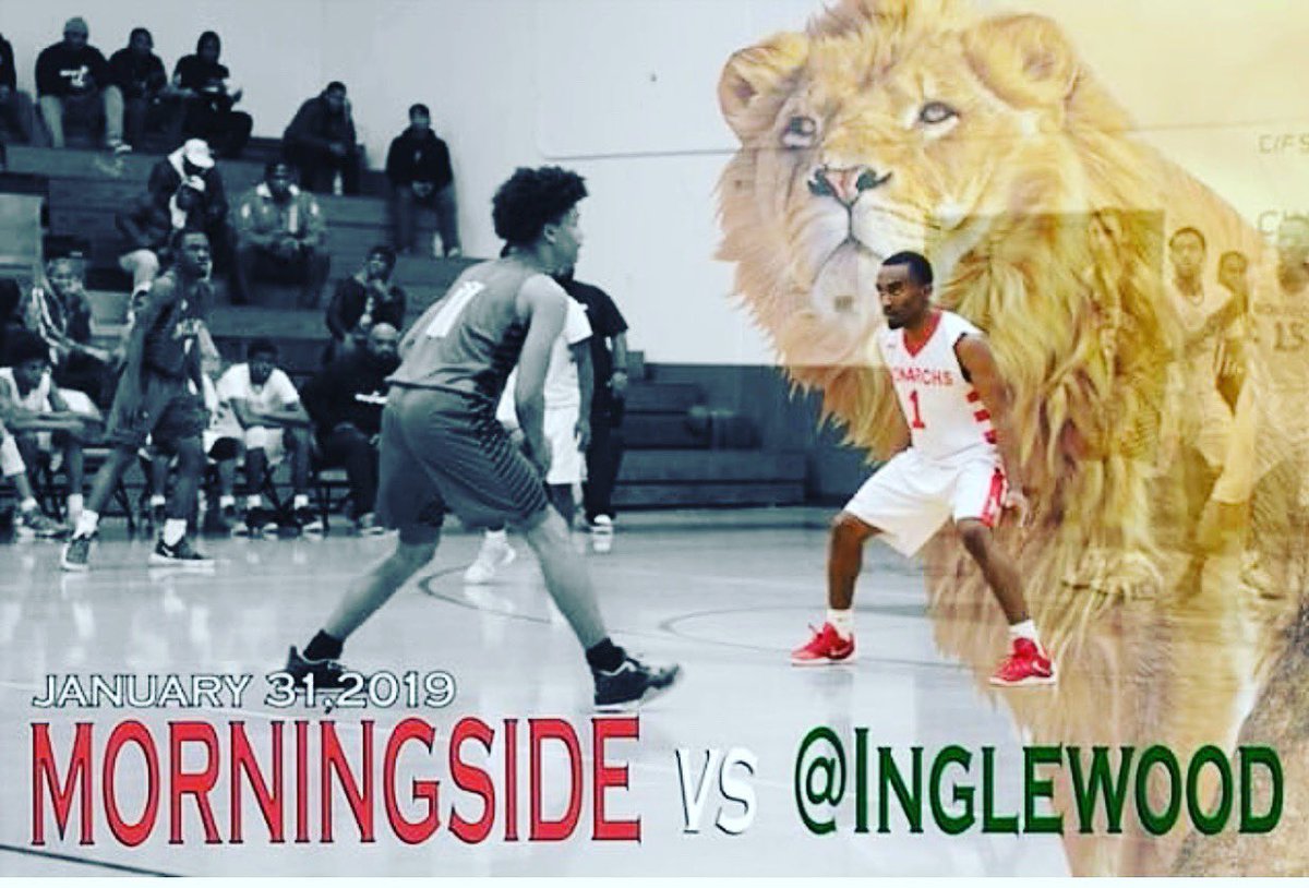 MorningSideHoop's tweet photo. The City rivalry is back up tonite. 
Fr/So boys 3pm
JV boys 430pm
Girls Varsity 6pm
Boys Varsity 730pm

Come help shut the city down. #CityOfChampions #Inglewood #SouthBay #SidePride #SideWayz #UpsetAlert #WhatsASentinel #ChopChopWood https://t.co/Pvy0uxJuFM