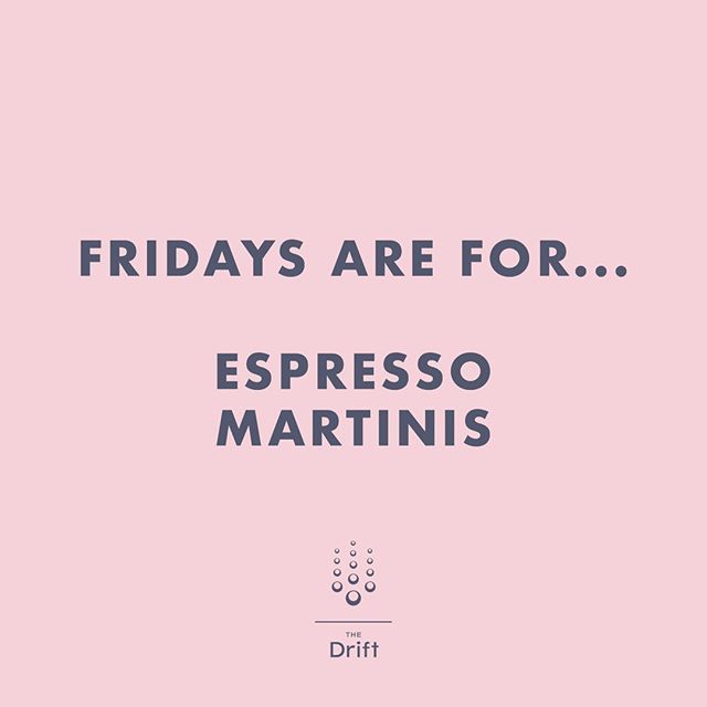 DJs from 5pm tomorrow in #TheDrift 🎊 | #MeetMeAt5 for an Espresso Martini ☕🍸 | #FridayFeeling .
.
.
.
.
.
.
.
.
.
.
.
.
.
#party #music #nightlife #clubbing #dance #weekend #jerseyci #theislandbreak #cocktails #partyhard  #singer #live #band #dj #fla… bit.ly/2HI0sCg