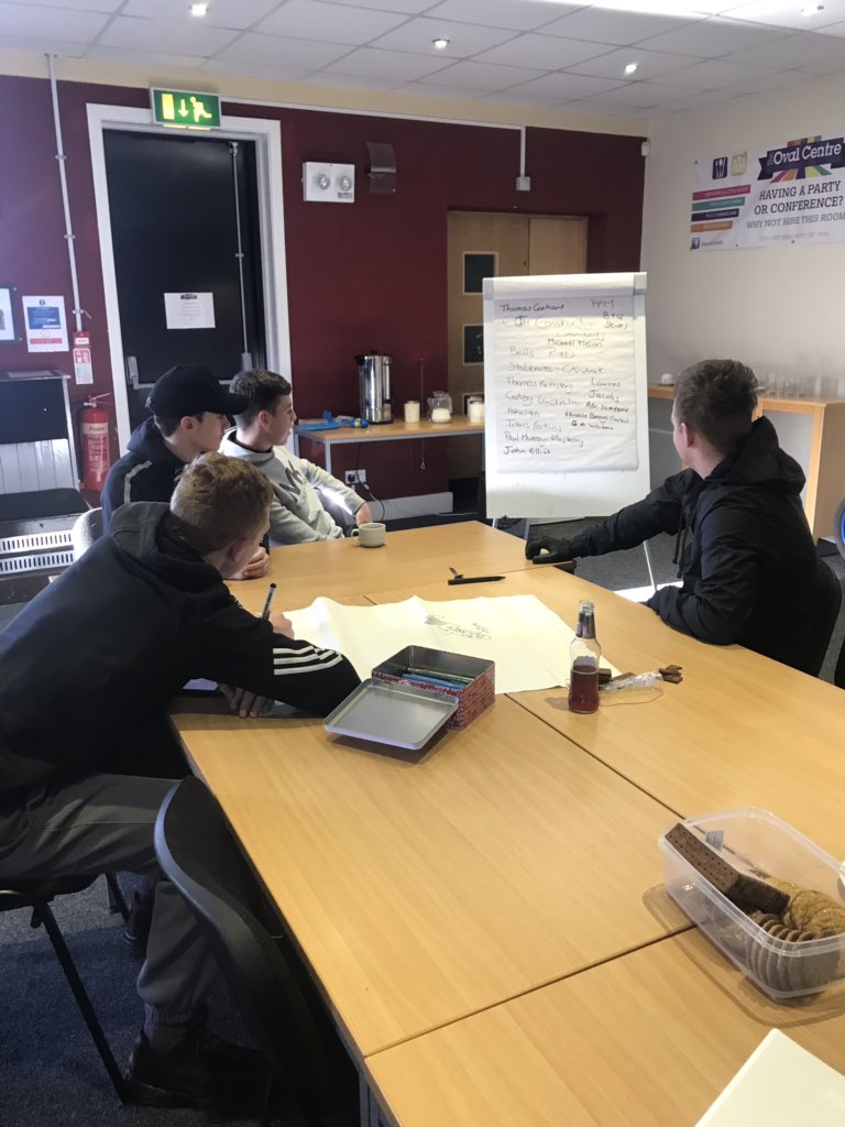 The #beckarmy are planning their project on the renovation of the changing rooms in Salterbeck #canuhelp