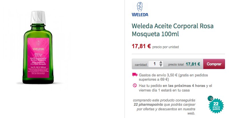 PharmaBuy's tweet photo. Si buscas un aceite corporal que aporte hidratación, nutrición, suavidad y flexibilidad a tu piel, este aceite de rosa mosqueta de Weleda te encantará   👉🏽 https://t.co/Z7TQBOxN9F https://t.co/zd66Mnt17v