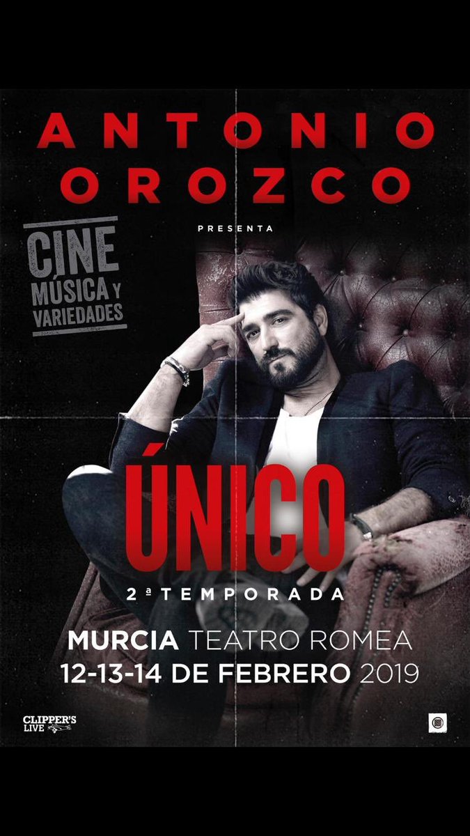 #Murcia yo contigo no tengo suficiente con un día 😍 necesito por lo menos 3 para decirte que #Único2Temporada está hecho para que tú lo entiendas ❤️ #ÚltimasEntradas a la venta antoniorozco.com