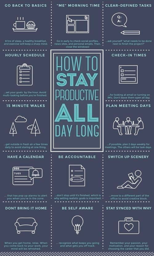 JiffyTimeTrack's tweet image. Accomplishment advice@ankitc265: How to stay productive all day long:
- Have a calendar
- Be accountable
- Check-in times
- Clear-defined goals
#Productivity #GrowthHacking #TimeManagement #Work #Working
Via reinforcelabtwt By larrykim  via StartGrowthHack
