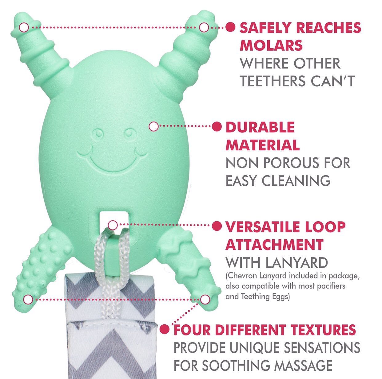teething egg discount