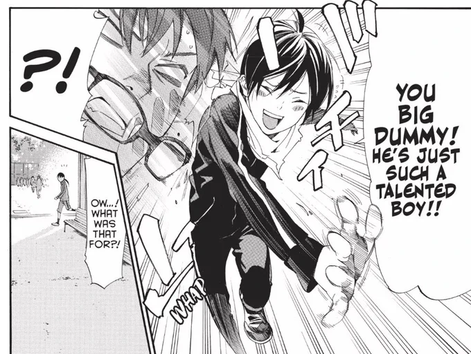 my fav noragami thing is actually how proud yato is of yukine hhhshd 