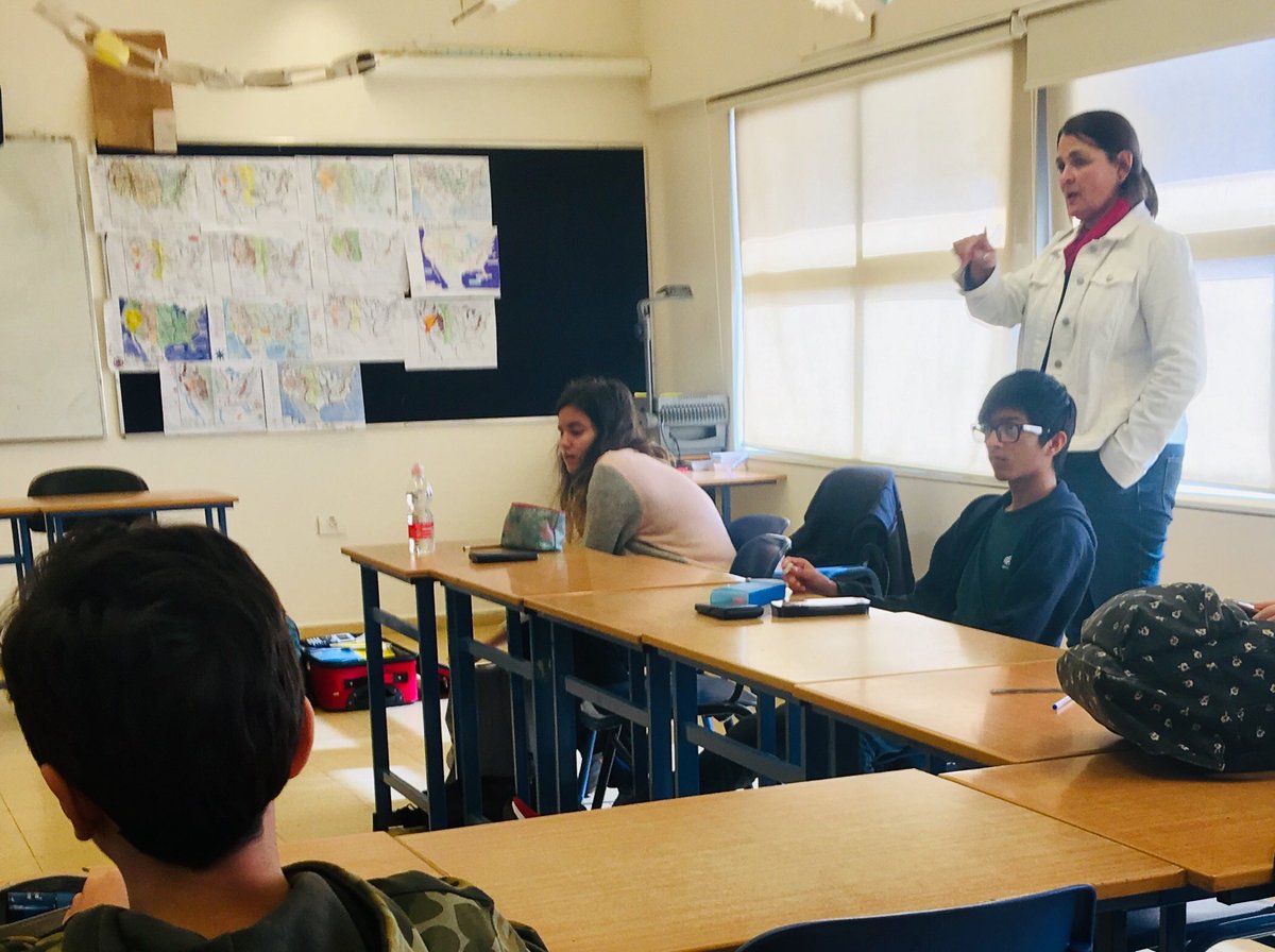 High school students and teachers hold classes in available middle school classrooms while workers prepare the high school for a hopeful return to some parts of the building on Monday. #wbais