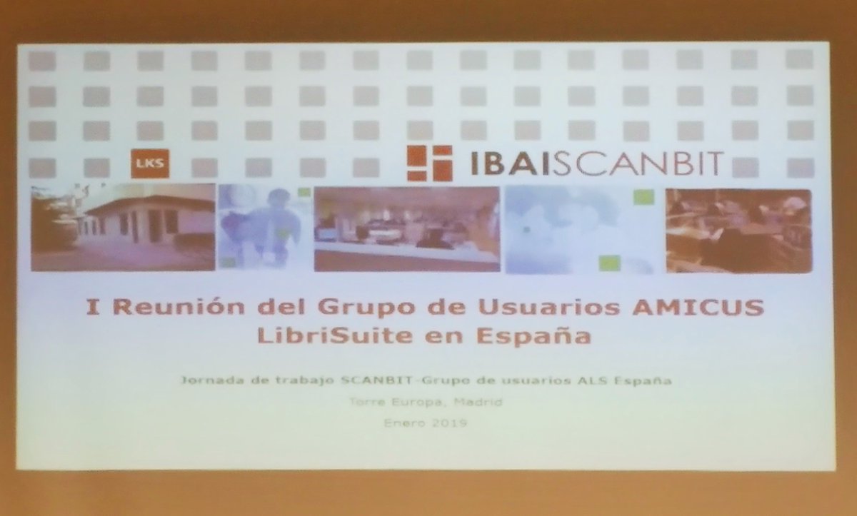 BibliotecaUCH's tweet photo. La Directora de la @BibliotecaUCH, Elena Saurí, asiste a la Jornada de Trabajo de @scanbit y el Grupo Español de Usuarios de AMICUS LibriSuite (ADLUG) junto a responsables de la @bibliotecaceu de Madrid y de la #biblioteca de @UAOCEU
#gestiónbibliotecaria #CEUNET @FundacionCEU https://t.co/9S07rlm9Os