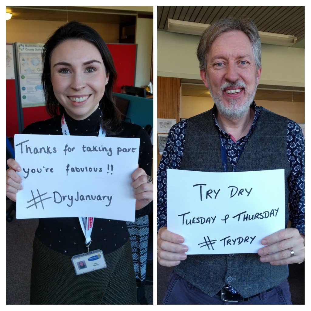 We've had a great #DryJanuary campaign with our staff in @DurhamCouncil 
Today Jane and myself said thank you. (And took the opportunity to promote #TryDry )
@dryjanuary