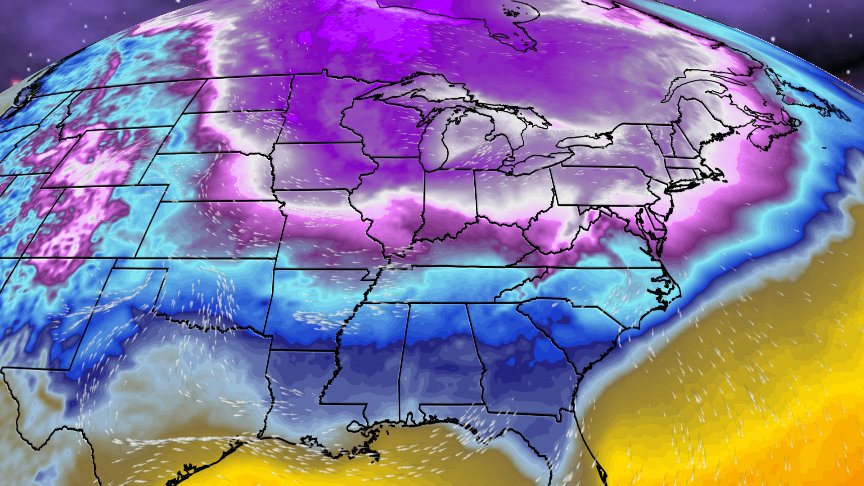 weatherchannel's tweet photo. So far, three locations have tied or set all-time record lows during this #cold outbreak. Wind chill warnings/advisories continue for ~120 million Americans. Our latest forecast, wrap-up: https://t.co/py2AtB91vP https://t.co/yiTEq3lQ2U