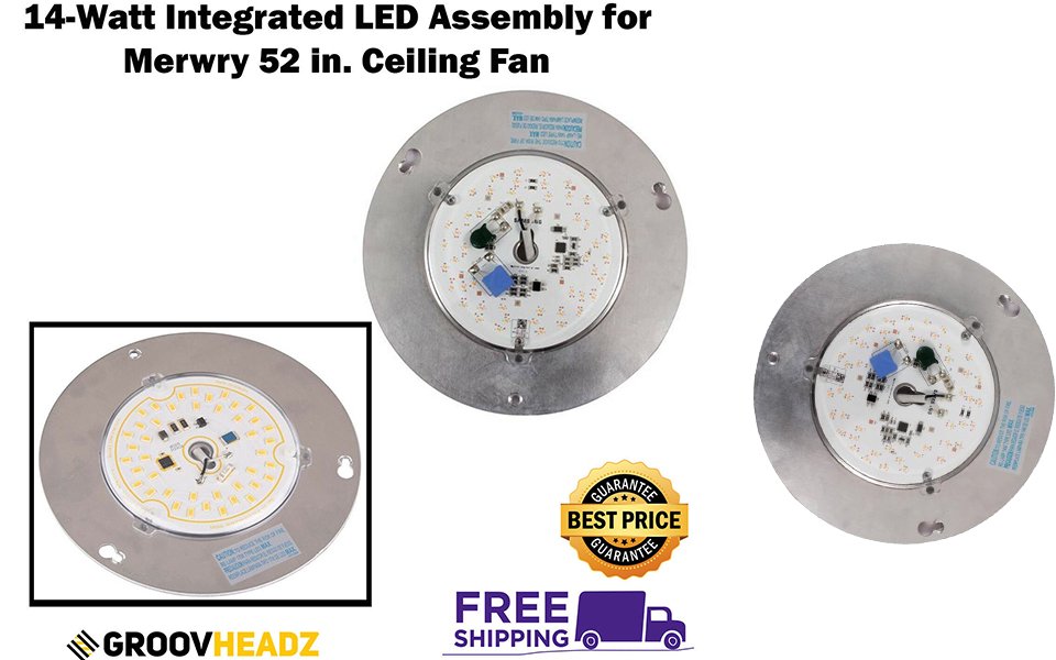 groovheadz's tweet photo. This is the LED assembly for the Merwry 52 in. ceiling fan. Please ensure you have identified the fan's model number and UPC to confirm compatibility. #Ceiling_fan #Assembly https://t.co/5xqRKX3AJT https://t.co/o0vYAu4c6m