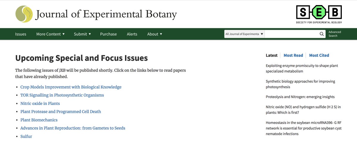 Jxb On Twitter Browse Contents Of Jxb Special Issues - 